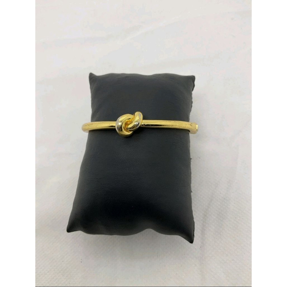 kate spade Jewelry - Kate Spade New York Goldtone Knot Bangle Bracelet EUC